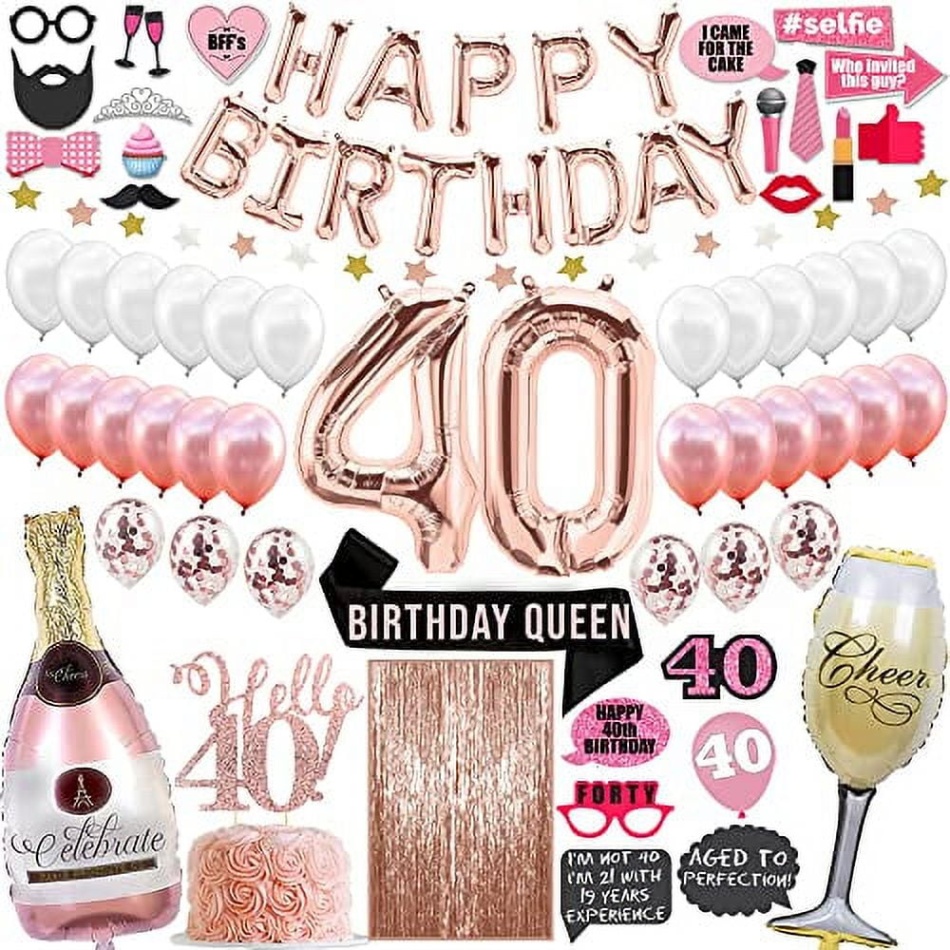 40th birthday decorations woman Bulan 1  Piece Happy th Birthday Decorations Women, th Birthday Gifts For  Women Funny, Women