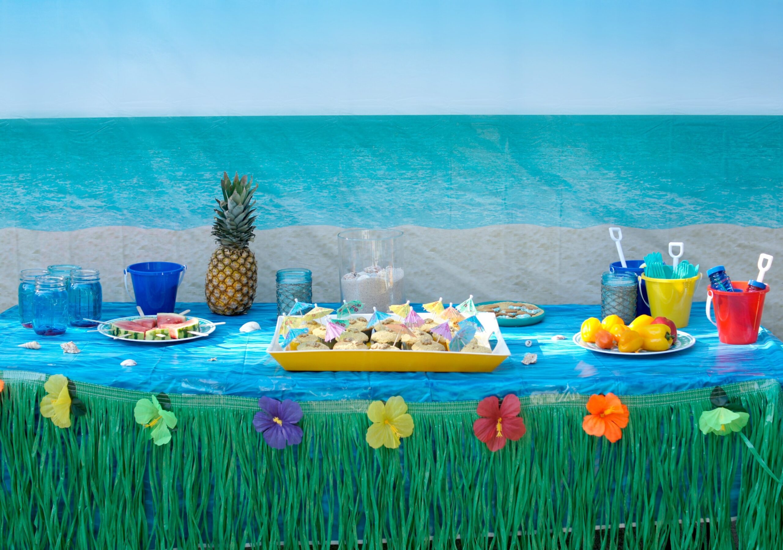 beach party decoration ideas Bulan 4 Backyard Beach Party Ideas! - Not Quite Susie Homemaker