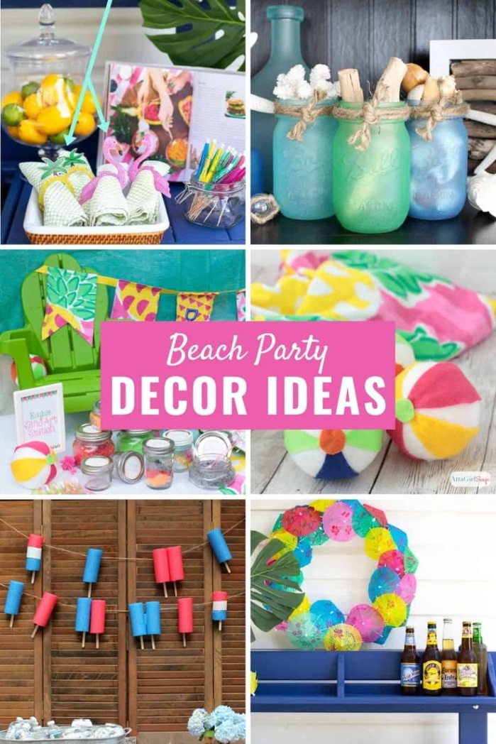 beach party decoration ideas Bulan 4 Beach Party Ideas for the Backyard: Kids will love these!  Kids
