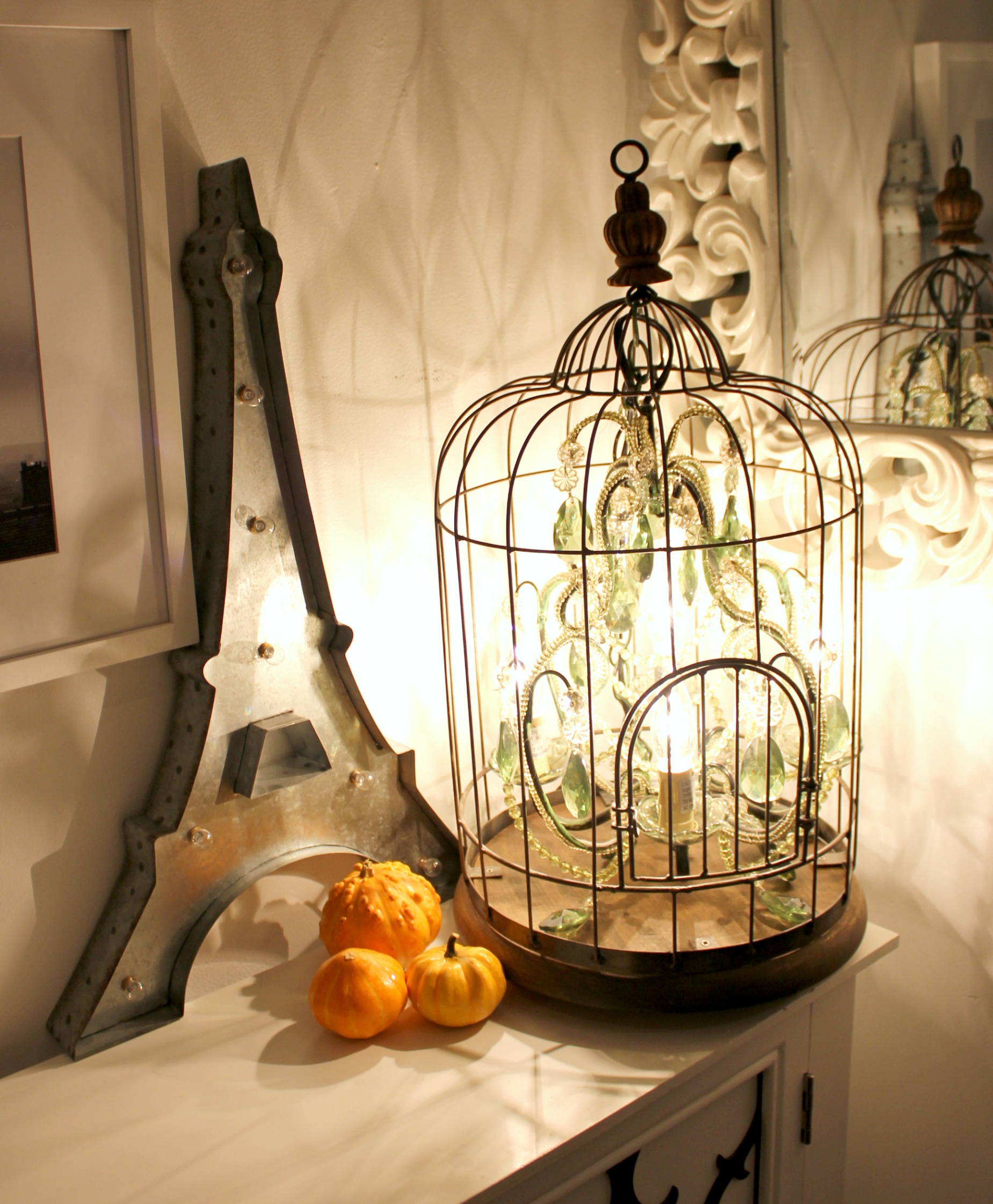 bird cage decoration with lights Bulan 5 DIY Birdcage Chandelier - Creative Sides