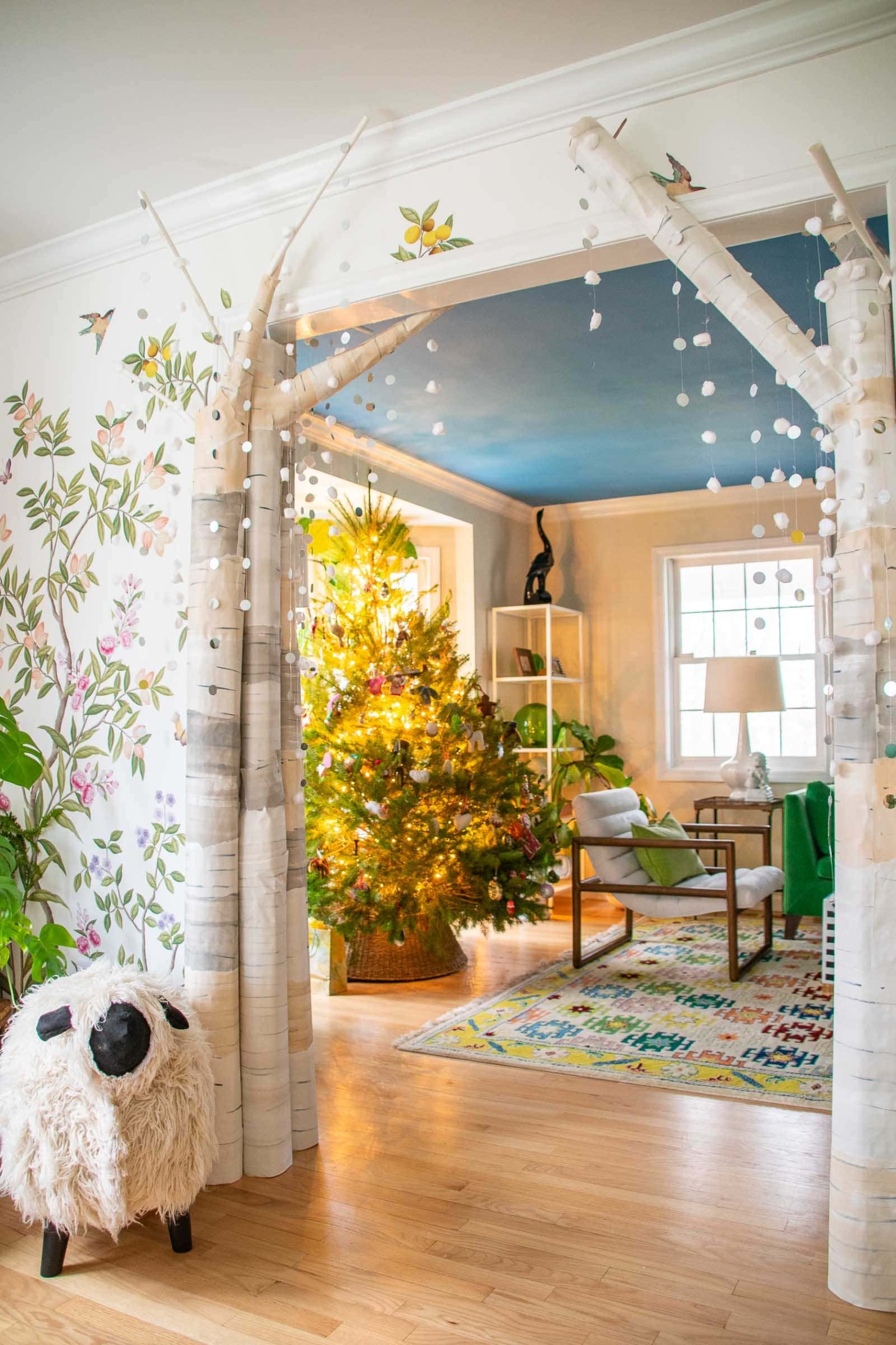 birch tree decorating ideas Bulan 5 How to Make the Holiday White House Birch Trees in Your Own Home