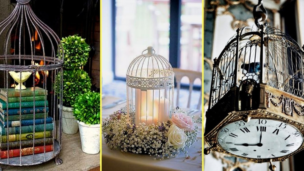 bird cage for decoration Bulan 5 ❤ Vintage & Shabby Chic Birdcage Decoration Ideas- DIY Summer Decoration ❤