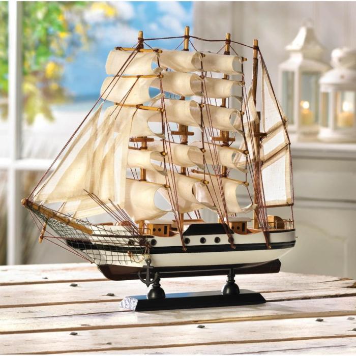 Nautical sailboats decor decoration ideas sailboat decorating decorative style vintage propeller office coastal models cup interior america knacks knick boat