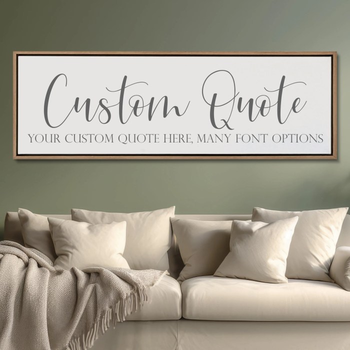 Canvas custom quotes quote wall 16x20 pertaining something request order made just